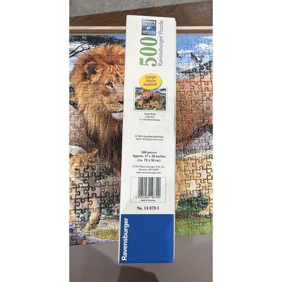 Ravensburger Lions pride forest wild animals Puzzle 500 large pieces complete - Picture 4 of 7